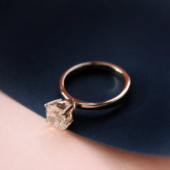 Solitaire Ring in Zircons