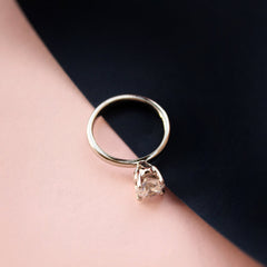 Solitaire Ring in Zircons