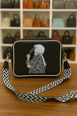 Elegant Hijabi Art Crossbody Bag