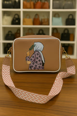 Elegant Hijabi Art Crossbody Bag